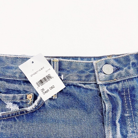 GRLFRND Denim The Eva Short A-Line Skirt with Panels No Stretch SZ26 - Picture 4 of 8